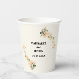 Vasos De Papel Flor Lotus de Boda Vintage