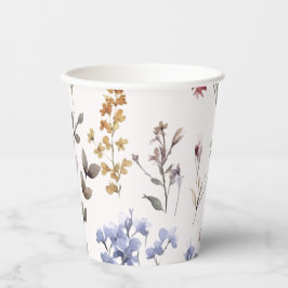 Vasos De Papel Flor silvestre | BABY SHOWER