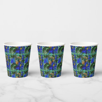 Vasos De Papel Floral
