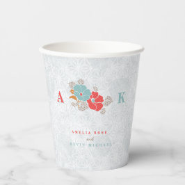 Vasos De Papel "Floral Elegance" Collection 