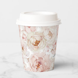 Vasos De Papel Floral elegante y eterna