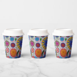 Vasos De Papel Floral moderna