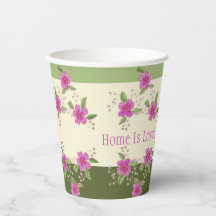 Floral rosa con verde