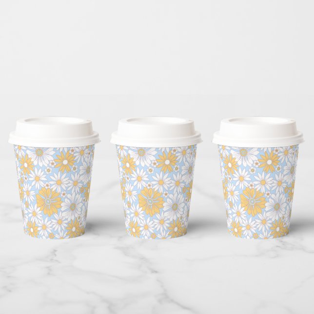 Vasos De Papel Floral simple (Multi)
