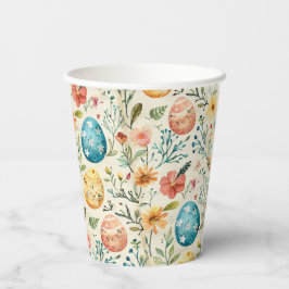 Vasos De Papel Florecer de primavera Pascua 1