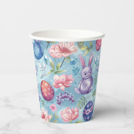 Vasos De Papel Florecer de primavera Pascua 5