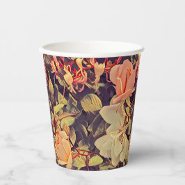 Vasos De Papel Flores