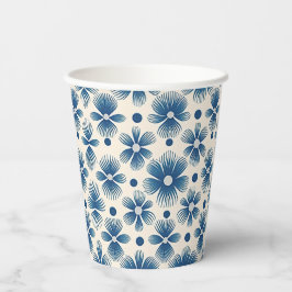 Vasos De Papel Flores de bodas de mediados del siglo | Impresión 