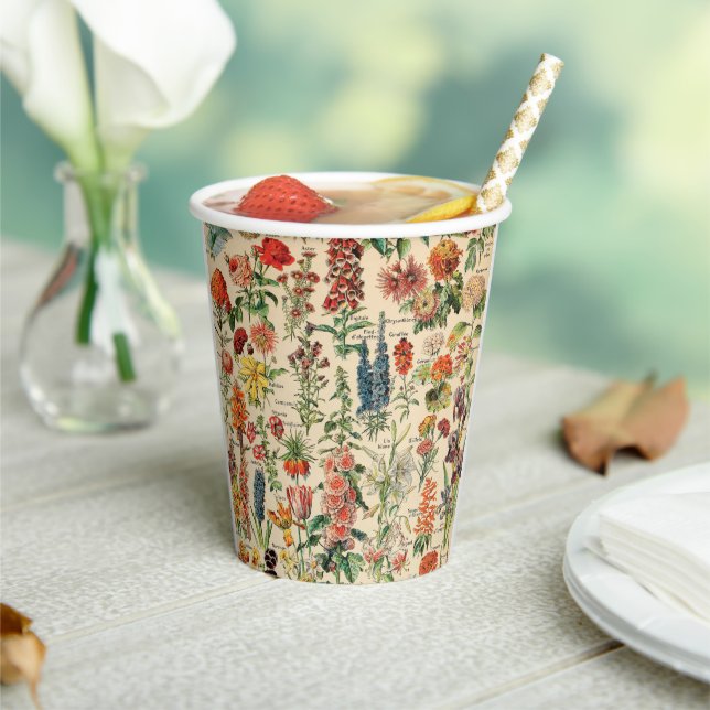 Vasos De Papel Flores de época  (in situ)