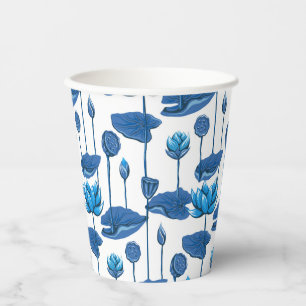 Vasos De Papel flores de loto