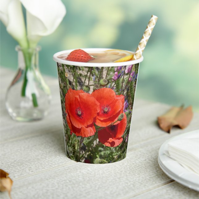 VASOS DE PAPEL FLORES DE POBRE (in situ)