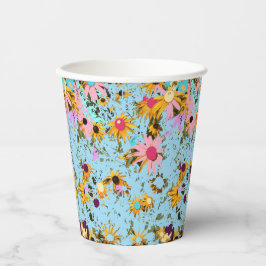 Vasos De Papel Flores de primavera