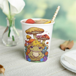 Vasos De Papel Flores de rana Cottagecore