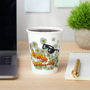 Vasos De Papel Flores De Verano Cubos De Papel