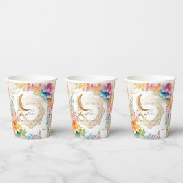 Vasos De Papel Flores del Eid・・æس・・