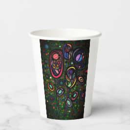 Vasos De Papel Flores estampadas