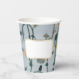 Vasos De Papel Flores para Ocasiones Especiales Personalizables