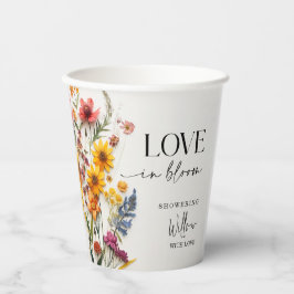Vasos De Papel Flores Prensadas Jarrón Bohemio Baño Nupcial