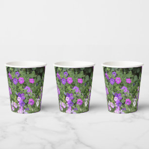Vasos De Papel Flores Purple Garden Petunia Foto Floral Guay