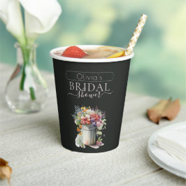 Vasos De Papel Flores románticas de primavera Jarrón Despedida de