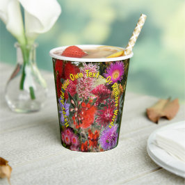 Vasos De Papel Flores salvajes nativas australianas