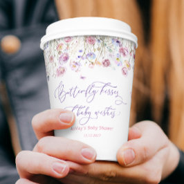 Vasos De Papel Flores silvestres mariposa besan la Copa de Papel 