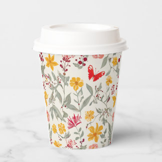 Vasos De Papel Flower 8oz Paper Cup