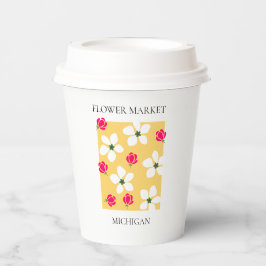 Vasos De Papel Flower Market - Michigan