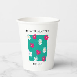 Vasos De Papel Flower Market - Prague