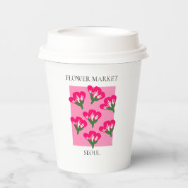 Vasos De Papel Flower Market - Seoul