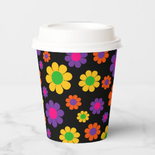Vasos de Papel Flower Power