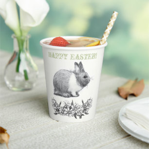 Vasos De Papel Fluffy el conejo