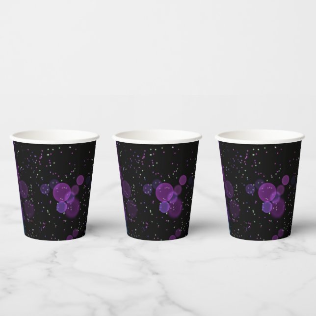 Vasos De Papel Flujo de Burbuja Cósmica (Multi)