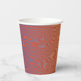 Vasos De Papel Flujo de Sueño l Patrón Abstracto Trippy - No. 01