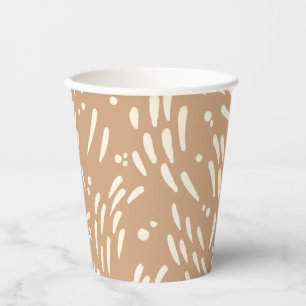 Vasos De Papel Flujo en Tan y Cream