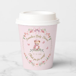 Vasos De Papel Flutterby Love: Flores y mariposas duermen