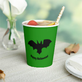Vasos De Papel Flying Bat on Green