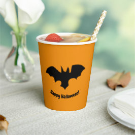 Vasos De Papel Flying Bat on Orange
