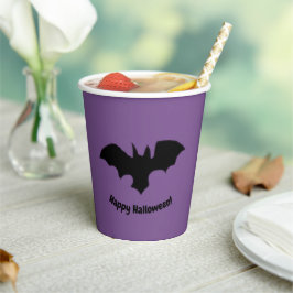Vasos De Papel Flying Bat on Purple