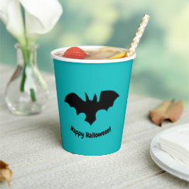 Vasos De Papel Flying Bat on Teal