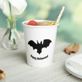 Vasos De Papel Flying Bat on White 