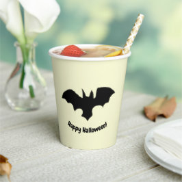 Vasos De Papel Flying Bat on Yellow