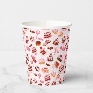 Vasos De Papel Fondo dulce