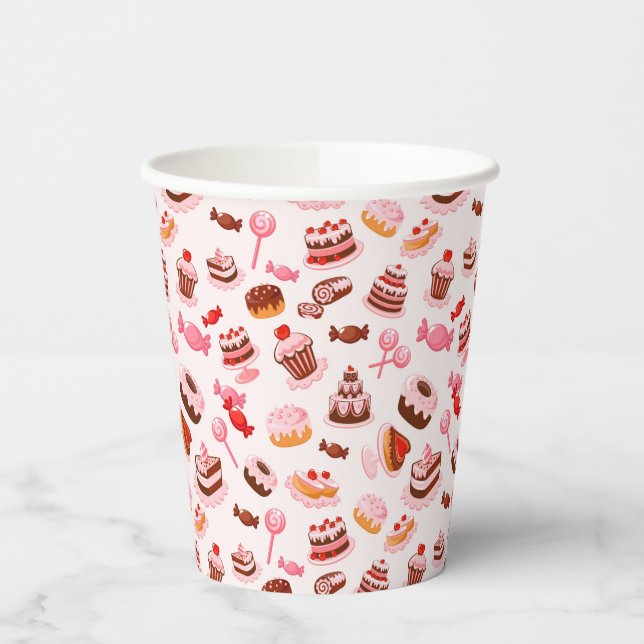 Vasos De Papel Fondo dulce (Izquierda)