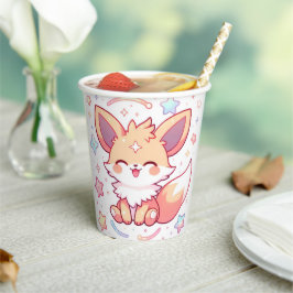 Vasos De Papel Forestal encantado Fox Baby Shower