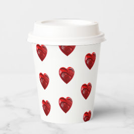 Vasos De Papel forma de corazón