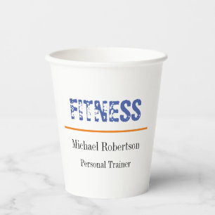 Vasos De Papel Formación profesional Fitness Sport