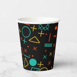 Vasos De Papel Formas geométricas