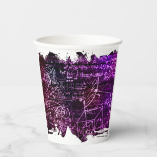 Vasos De Papel Fórmulas en el espacio matemático