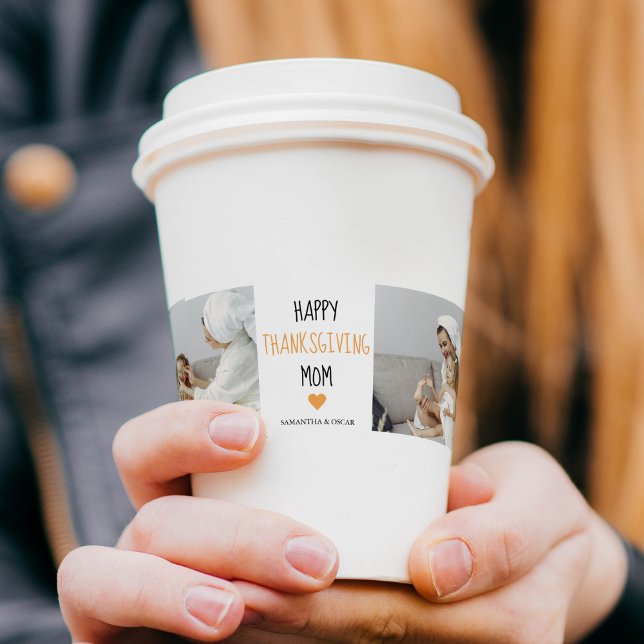 Vasos De Papel Foto de colección moderna Feliz Día de Acción de G (Subido por el creador)